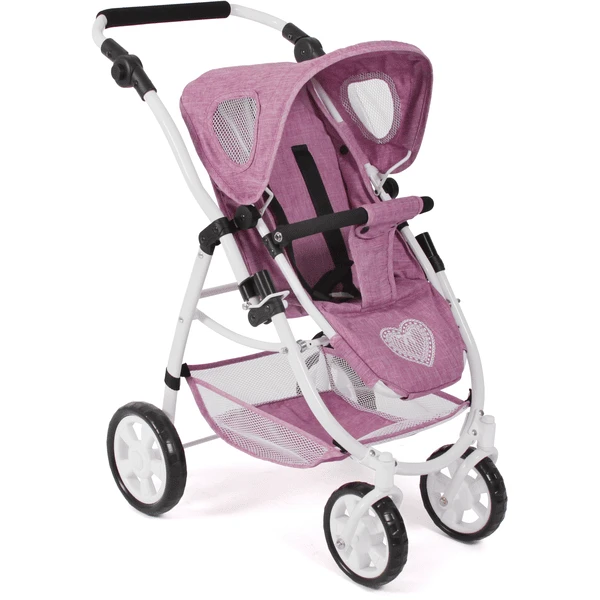 BAYER CHIC 2000 3 In 1 Stationwagen EMOTION ALL IN Jeans Roze 4 BAYER CHIC 2000 3 In 1 Stationwagen EMOTION ALL IN Jeans Roze - Afbeelding 2