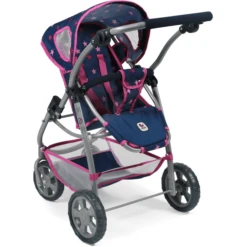 BAYER CHIC 2000 Combi Poppenwagen 3 In 1 EMOTION ALL IN Stars Marine -Speelgoedpop bayer chic 2000 combi poppenwagen 3 in 1 emotion all in stars marine a271321 3