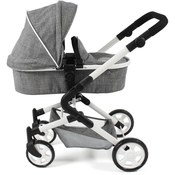 BAYER CHIC 2000 Combi Poppenwagen LIA Jeans Grijs 4 BAYER CHIC 2000 Combi Poppenwagen LIA Jeans Grijs - Afbeelding 2