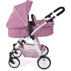 BAYER CHIC 2000 Combi Poppenwagen NELE Jeans Roze -Speelgoedpop bayer chic 2000 combi poppenwagen nele jeans roze a355220 1