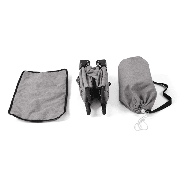 BAYER CHIC 2000 Deluxe Poppenreisbedje Melange Grijs 5 BAYER CHIC 2000 Deluxe Poppenreisbedje Melange Grijs - Afbeelding 3