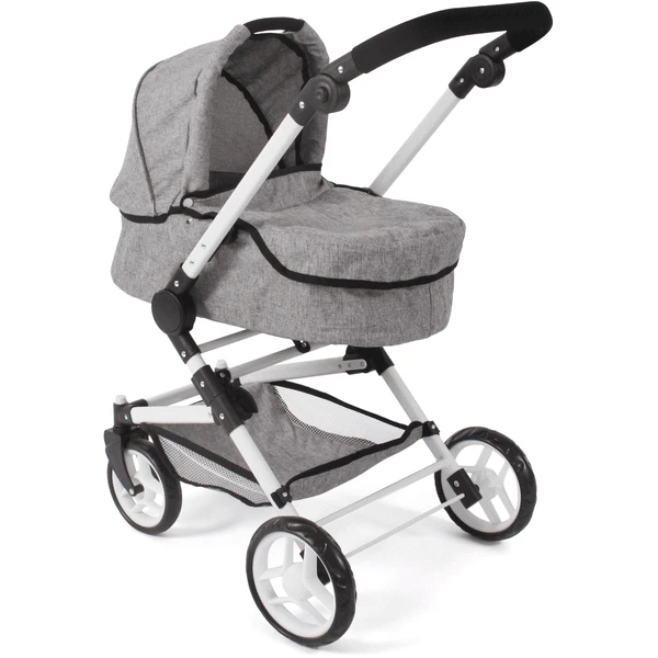 BAYER CHIC 2000 Fides 3 In 1 Combi Poppenwagen Grijs 4 BAYER CHIC 2000 Fides 3 In 1 Combi Poppenwagen Grijs - Afbeelding 2