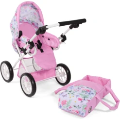 BAYER CHIC 2000 LENI Combi Poppenwagen Flower -Speelgoedpop bayer chic 2000 leni combi poppenwagen flower a355192 3