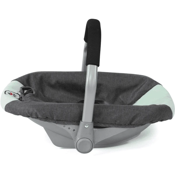 BAYER CHIC 2000 Melange Poppen Autostoel Antraciet-mint 5 BAYER CHIC 2000 Melange Poppen Autostoel Antraciet-mint - Afbeelding 3