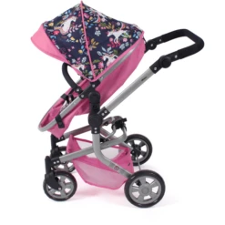 BAYER CHIC 2000 MIKA Eenhoorn Combi Poppenwagen -Speelgoedpop bayer chic 2000 mika eenhoorn combi poppenwagen a355311 3