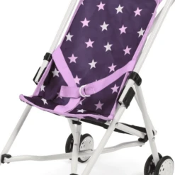 BAYER CHIC 2000 Mini Buggy ROMA Stars Paars -Speelgoedpop bayer chic 2000 mini buggy roma stars paars a355568 2