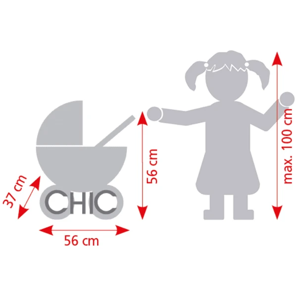 BAYER CHIC 2000 Mini Knuffel Kinderwagen SMARTY Dots Braam 6 BAYER CHIC 2000 Mini Knuffel Kinderwagen SMARTY Dots Braam - Afbeelding 4