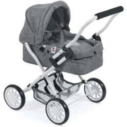 BAYER CHIC 2000 Mini Knuffel Wandelwagen SMARTY Jeans Grijs
