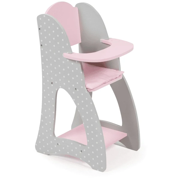 BAYER CHIC 2000 Poppen Kinderstoel - Puntos Grijs 4 BAYER CHIC 2000 Poppen Kinderstoel - Puntos Grijs - Afbeelding 2