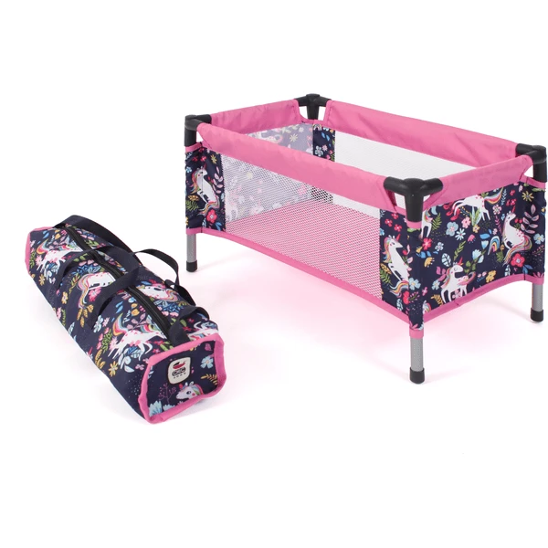 BAYER CHIC 2000 Poppen Reisbedje Eenhoorn 3 BAYER CHIC 2000 Poppen Reisbedje Eenhoorn