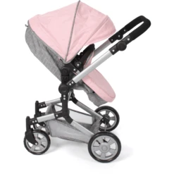 BAYER CHIC LINUS Gemêleerde Poppenwagen Grijs Roze -Speelgoedpop bayer chic linus gemeleerde poppenwagen grijs roze a320889 3