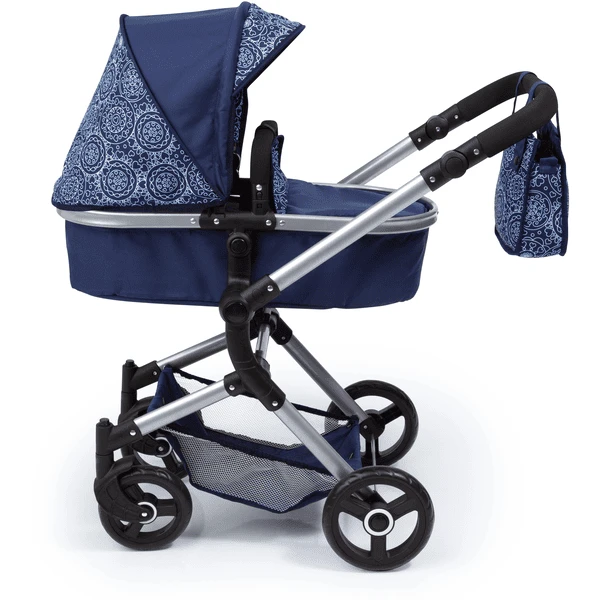 Bayer Design Combi Poppenwagen Finn, Blauw 4 Bayer Design Combi Poppenwagen Finn, Blauw - Afbeelding 2