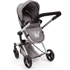 Bayer Design Combi Poppenwagen Vario Grijs -Speelgoedpop bayer design combi poppenwagen vario grijs a277638 2