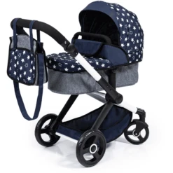 Bayer Design Combi Poppenwagen Xeo Blauw Met Sterren