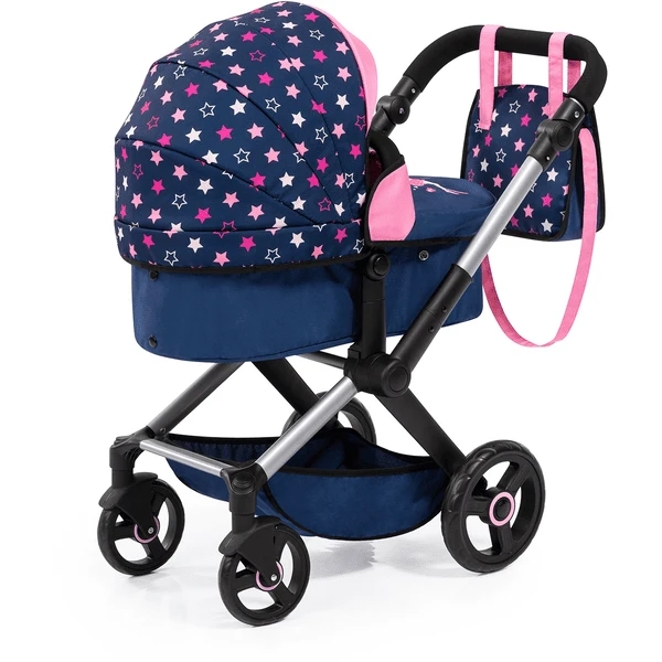 Bayer Design Combi Poppenwagen Xeo Blauw/Roze 5 Bayer Design Combi Poppenwagen Xeo Blauw/Roze - Afbeelding 3