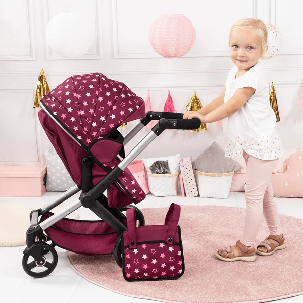 Bayer Design Combi Poppenwagen Xeo Bordeaux 4 Bayer Design Combi Poppenwagen Xeo Bordeaux - Afbeelding 2