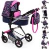 Bayer Design Combinatie Poppenwagen Vario Harten Blauw/roze Met Harten En Zeemeermin -Speelgoedpop bayer design combinatie poppenwagen vario harten blauw roze met harten en zeemeermin a295748