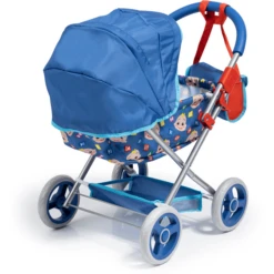 Bayer Design Cosy Cocomelon Poppenwagen, Blauw -Speelgoedpop bayer design cosy cocomelon poppenwagen blauw a354855 2