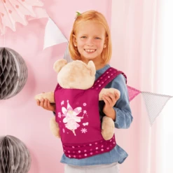 Bayer Design Poppen Draagriem Roze, Met Stippen En Sprookje 10 Bayer Design Poppen Draagriem Roze, Met Stippen En Sprookje -Speelgoedpop bayer design poppen draagriem roze met stippen en sprookje a295843 3