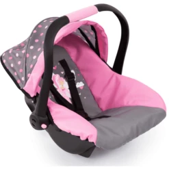 Speelgoedpop -Speelgoedpop bayer design poppenautostoel met kap pink a277737 1