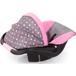 Bayer Design Poppenautostoel Met Kap Pink -Speelgoedpop bayer design poppenautostoel met kap pink a277737 4