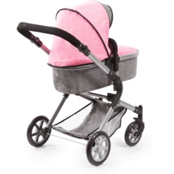 Bayer Design Poppenwagen City Neo Grijs/roze -Speelgoedpop bayer design poppenwagen city neo grijs roze a313416 2