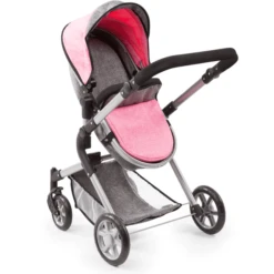 Bayer Design Poppenwagen City Neo Grijs/roze -Speelgoedpop bayer design poppenwagen city neo grijs roze a313416 3