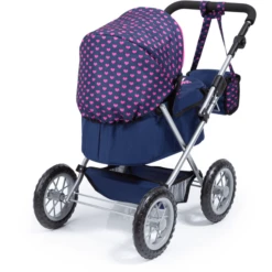 Bayer Design Poppenwagen Trendy Blauw, Met Eenhoorn -Speelgoedpop bayer design poppenwagen trendy blauw met eenhoorn a313387 2