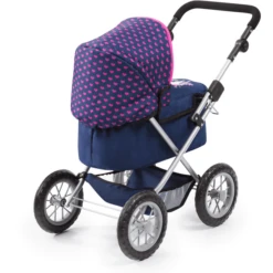 Bayer Design Poppenwagen Trendy Blauw, Met Eenhoorn -Speelgoedpop bayer design poppenwagen trendy blauw met eenhoorn a313387 3