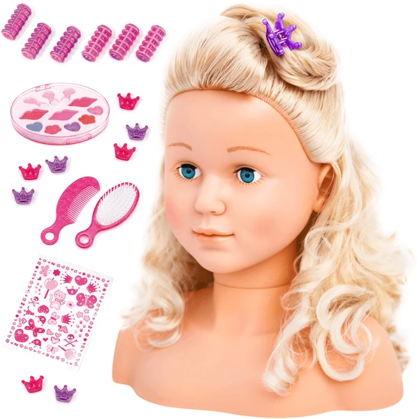 Bayer Design Styling Hoofd Super Model 27 Cm Met Cosmetica 3 Bayer Design Styling Hoofd Super Model 27 Cm Met Cosmetica