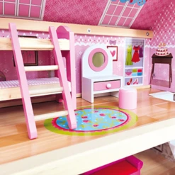 Bino Poppenhuis Met Balkon, 15-delig 11 Bino Poppenhuis Met Balkon, 15-delig -Speelgoedpop bino poppenhuis met balkon 15 delig a350235 4