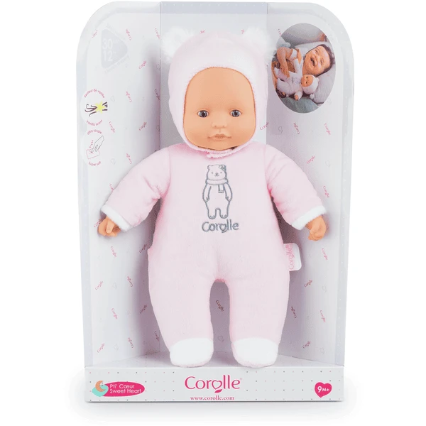 Corolle ® Mon Doudou Babypop Sweet Heart Roze Beer 3 Corolle ® Mon Doudou Babypop Sweet Heart Roze Beer - Afbeelding 2