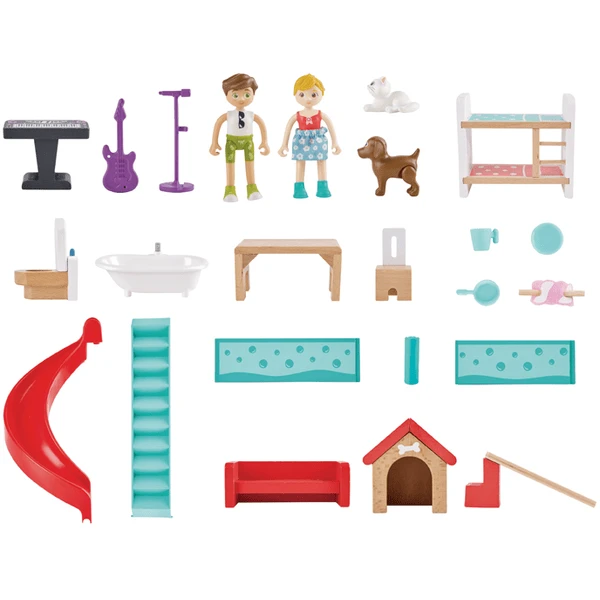 Hape Interactief Poppenhuis 5 Hape Interactief Poppenhuis - Afbeelding 3