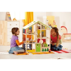 HAPE Vier-seizoenen-Huis, Gemeubileerd 35-delig 10 HAPE Vier-seizoenen-Huis, Gemeubileerd 35-delig -Speelgoedpop hape vier seizoenen huis gemeubileerd 35 delig a073788 3