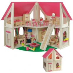 Howa® Poppenhuis Opvouwbaar Incl. Accessoires 9 Howa® Poppenhuis Opvouwbaar Incl. Accessoires -Speelgoedpop howa poppenhuis opvouwbaar incl accessoires a260254 2