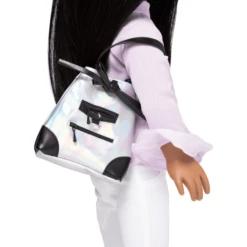 I'M A GIRLY Silver Black Tas -Speelgoedpop im a girly silver black tas a314980 1