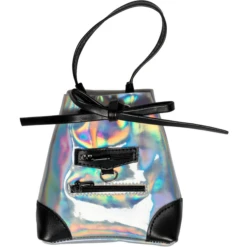 I'M A GIRLY Silver Black Tas -Speelgoedpop im a girly silver black tas a314980 2