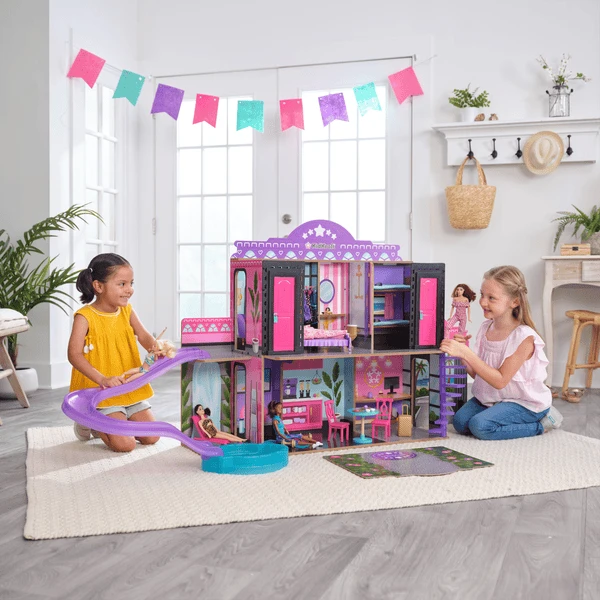 Kidkraft ® Poppenhuis 2-in-1 Hotel En Water Slide 4 Kidkraft ® Poppenhuis 2-in-1 Hotel En Water Slide - Afbeelding 2