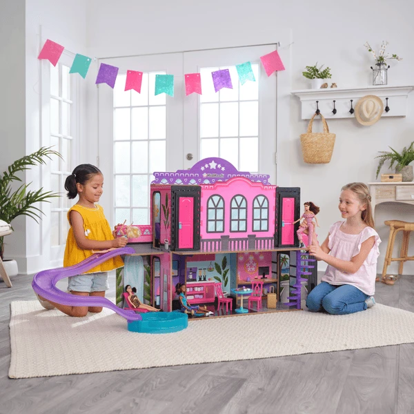 Kidkraft ® Poppenhuis 2-in-1 Hotel En Water Slide 5 Kidkraft ® Poppenhuis 2-in-1 Hotel En Water Slide - Afbeelding 3