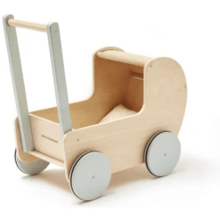 Kids Concept ® Poppenwagen Natuur -Speelgoedpop kids concept poppenwagen natuur a309158 1