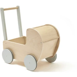 Kids Concept ® Poppenwagen Natuur -Speelgoedpop kids concept poppenwagen natuur a309158 2