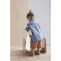 Kids Concept® Poppenwieg Met Beddengoed Natuur -Speelgoedpop kids concept poppenwieg met beddengoed natuur a281499 4