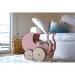 Kinderfeets ® Poppenwagen, Roze -Speelgoedpop kinderfeets poppenwagen roze a294339 4