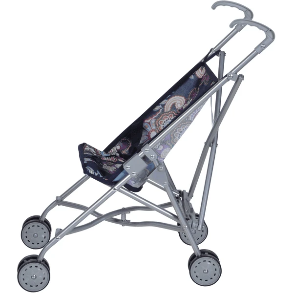 KNORRYTOYS Poppenbuggy Sim - Blue Flowers 4 KNORRYTOYS Poppenbuggy Sim - Blue Flowers - Afbeelding 2