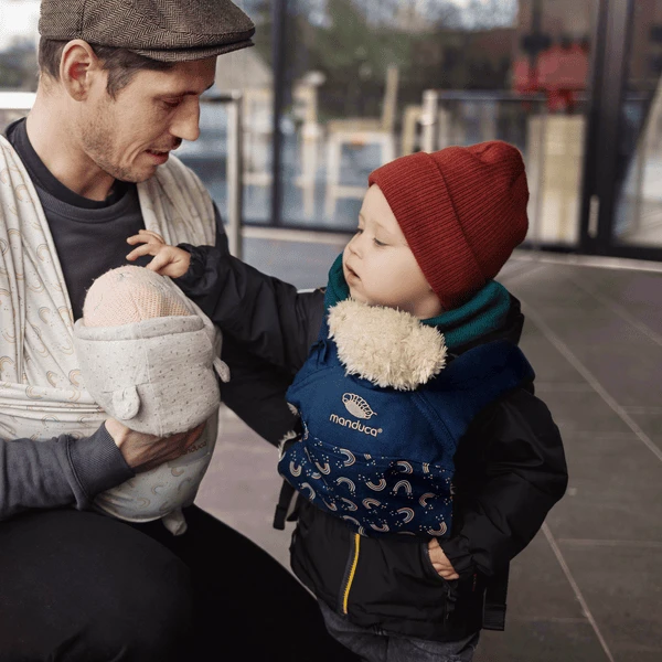 Manduca Doll Carrier Cotton Limited Editie Regenboog Night 4 Manduca Doll Carrier Cotton Limited Editie Regenboog Night - Afbeelding 2