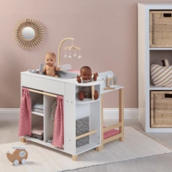 MUSTERKIND ® Dolls' Centre "Viola" Wit/naturel/oudroze -Speelgoedpop musterkind dolls centre viola wit naturel oudroze a392688 4