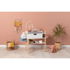 MUSTERKIND ® Viola Poppen Verschoon Unit Naturel/wit -Speelgoedpop musterkind viola poppen verschoon unit naturel wit a326691 4