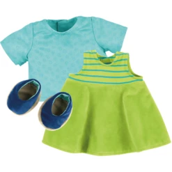 Sigikid ® Quendy Jurk Set, Turquoise-groen -Speelgoedpop sigikid quendy jurk set turquoise groen a358989 4