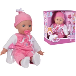 Simba Soft Body Doll Laura - Baby Talk 38cm 11 Simba Soft Body Doll Laura - Baby Talk 38cm -Speelgoedpop simba soft body doll laura baby talk 38cm a353756 4