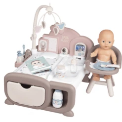 Speelgoedpop 22 Smoby Baby Nurse Cocoon Poppen Speelkamer 3-in-1 Met Pop